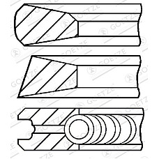 Set segmenti piston Inele de 102mm STD 294 3 3 ABG SAW SF AG CHEM GLEANER AGCO 9000 ATLAS 1000 AB / AB 02 CASE IH 100 S SC DEUTZ FAHR 120 ACTOR AGROPRIMA BF4L913-F8L413 GOETZE 08-138700-00