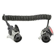 Cablu infasurat Sirma electrica spiralata lungime de lucru 35m EN with AN plugs numar pini: 7 numar cabluri: 2x4+5x15mm ADR EBS TRUCKLIGHT EC-07-EBS-3.5M