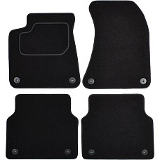 Covoras podea textil Floor mats Velours 4 pcs front/rear set colour neagra AUDI A8 D4 11.09-01.18 Saloon MAMMOOTH MMT A041 AUD210 PRM 01