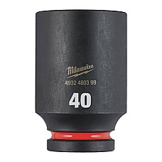 "Tubulare si accesorii Socket impact Hexagonal 3/4"" metric size: 40 mm" MILWAUKEE 4932480399