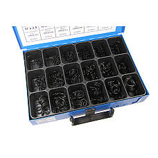 Garnituri Zestaw O-Ringow gumowych. rozm. od 3x2.0 do 24x3.0 18 typow- 700 uszczelek w opak. DRESSELHAUS 4499/000/06 8552