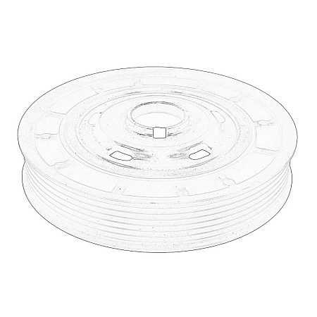 Fulie curea, arbore cotit Crankshaft pulley DS DS 4 II DS 7 CITROEN BERLINGO BERLINGO/MINIVAN C3 AIRCROSS II C3 III C4 CACTUS C4 III C4 SPACETOURER C5 AIRCROSS C-ELYSEE GRAND C4 SPACETOURER 1.5D 06.17- OE PEUGEOT 9821624380