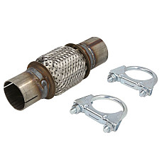 Tub flexibil sistem de esapament Amortizor de vibratii al sistemului de evacuare 45x100 pentru montarea rapida cu o clema JMJ JMJ 45X100S