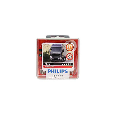 Sortimente, becuri Bulb socket 24V MasterDuty Minikit H7 H7 - fuse: 15 20 30A PHILIPS PHI 55555SKMDKM