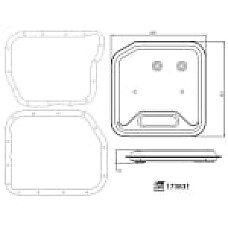 Set filtre hidraulice, cutie e vit.automata Gearbox hydraulic filter  DODGE DURANGO RAM 1500 RAM 2500 JEEP GRAND CHEROKEE I GRAND CHEROKEE II 2.7D-5.9D 09.91-09.08 FEBI FE173831