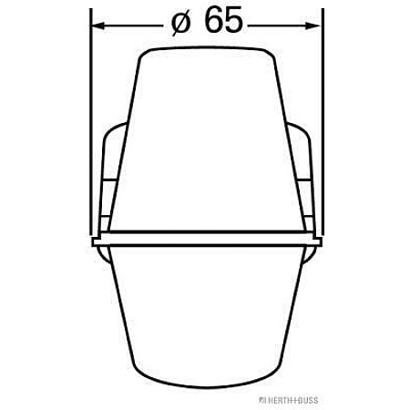 Lumina de delimitare H + B lampa de pozitie acoperis alb RVI HERTH+BUSS PARTI ELECTRICE 82710042