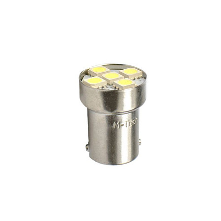 Bec incandescent LED light bulb LED 2pcs R5W 12V max. 12W light colour white socket type BA15S no road approval for vehicles without CAN-Bus M-TECH LB075W