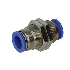 Cap de cuplare Montare TEKALAN Bulkhead/drept metal cantitate: 1buc cu piulita RECTUS RQSS 120