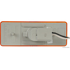 Lumina de delimitare H + B obrysowka portocaliu dreptunghiulare cu LED-uri 24V 120x45mm cu 500mm przeowdem HERTH+BUSS PARTI ELECTRICE 82710200