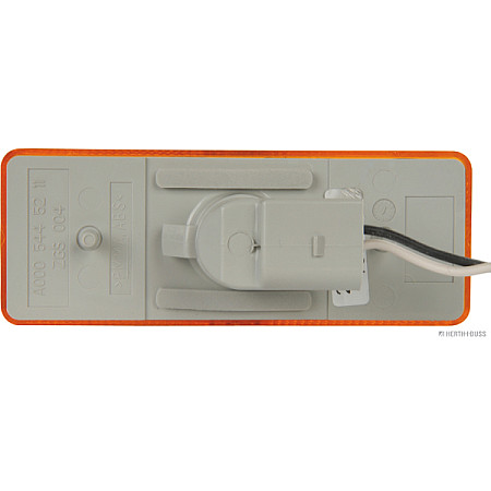 Lumina de delimitare H + B obrysowka portocaliu dreptunghiulare cu LED-uri 24V 120x45mm cu 500mm przeowdem HERTH+BUSS PARTI ELECTRICE 82710200