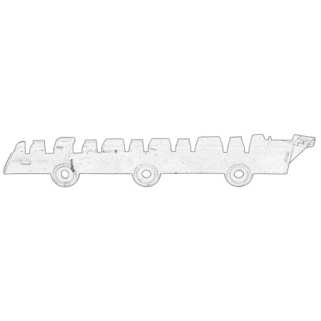 Suport, bara protectie Ghid bara de protectie Spate Stanga plastic SKODA FABIA II 1.2-1.9D 12.06-12.14 OE SKODA 5J6 807 375