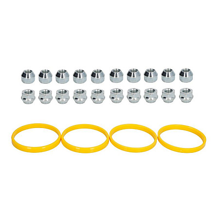 Trusa de montare a jantei de aliaj Fitting kit G 72x651 N M12x15 K19 OPEN 1 kit / 4 wheels - B/N qty 20 MAK MAK 8000000635