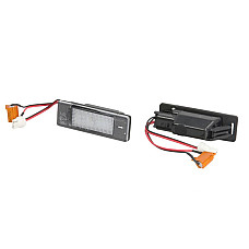 Elemente iluminare Licence plate lamp LED ligght colour: white set 12V with road approval MERCEDES VITO / MIXTO W639 CITROEN BERLINGO MULTISPACE BERLINGO/MINIVAN C2 C3 II C3 PLURIEL C4 I 08.92- M-TECH CLP037