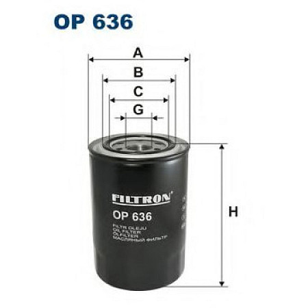 Filtru ulei FILTRON OP636