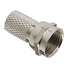 Fisa F, pt. cablu RG6, executie filetat, premium