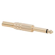 Fisa JACKplacat cu aurmono  6,3 mm