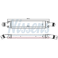 Admisie racitor de aer Supply air cooler AUDI A4 ALLROAD B9 A4 B9 A5 A6 C8 A7 Q5 2.0-3.0H 05.15- NISSENS NIS 961466