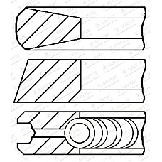 Set segmenti piston Inele de 1065mm STD 315 238 3465 JOHN DEERE 500 5000 600 7000 4039T-6068TRW52 GOETZE 08-181100-00