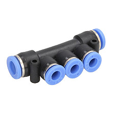 Cap de cuplare EN TEKALAN pipes fast coupler reducing angular splitter 8mm/8mm/6mm/6mm plastic cantitate: 1buc RECTUS RQST3 8060