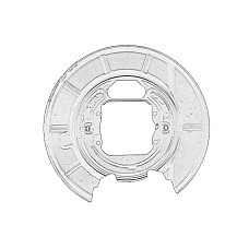 Protectie stropire,disc frana Capacul discului de frana Spate Dreapta BMW 5 E39 2.0-4.4 09.95-05.04 OE BMW 34 21 1 162 776