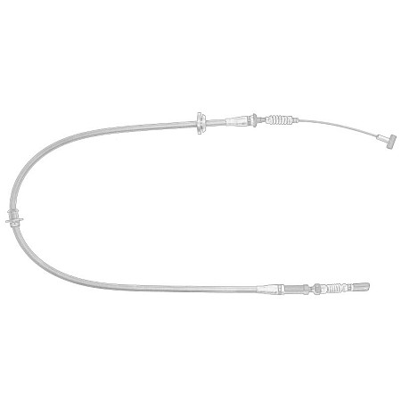 Cablu, frana de parcare Cablu frana de mana /1414mm OE IVECO 5802259316