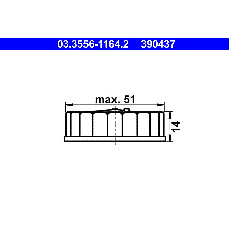 Buson, rezervor lichid de frana Capac vas lichid frana ATE 03.3556-1164.2