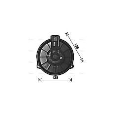 Electromotor, ventilatie interioara Suflanta de aer HONDA ACCORD V CIVIC V CIVIC VI CRX III INSIGHT INTEGRA PRELUDE IV 1.0H-2.3 10.91-12.06 AVA COOLING HD8318 AVA
