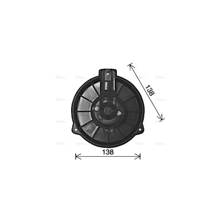 Electromotor, ventilatie interioara Suflanta de aer HONDA ACCORD V CIVIC V CIVIC VI CRX III INSIGHT INTEGRA PRELUDE IV 1.0H-2.3 10.91-12.06 AVA COOLING HD8318 AVA