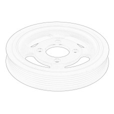 Fulie curea, arbore cotit Pulley CHEVROLET CAPTIVA OPEL ANTARA A 2.0D 07.06- OE OPEL 25181468