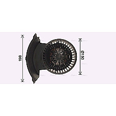 Electromotor, ventilatie interioara Suflanta de aer VW CALIFORNIA T5 CAMPER CALIFORNIA T6 CAMPER MULTIVAN T5 MULTIVAN T6 TRANSPORTER T5 TRANSPORTER T6 TRANSPORTER T6 / CARAVELLE T6 1.9D-3.2 04.03- AVA COOLING VN8411 AVA