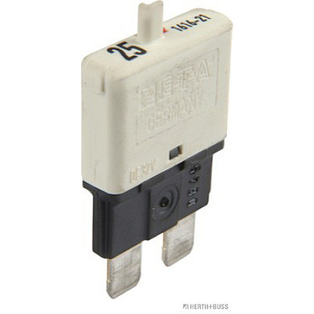 Automat siguranta Fuse 1pcs rated current: 25A length: 6mm with a returning button Standard HERTH+BUSS PARTI ELECTRICE 50295905