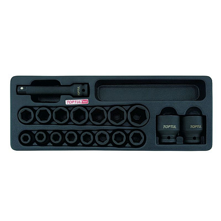 Unelte (inserturi) pentru carucioare Introduceti tava cu instrumente pentru carucior 1/2 setul de instrumente 18 szt. dimensiune cartus: 136x364 mm TOPTUL GCAT1807