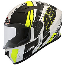 Cati integrale Helmet full-face helmet SMK STELLAR SWANK MA124 colour neagra/matt/yellow size XS unisex SMK SMK0110/18/MA124/XS
