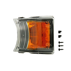 Semnalizator Indicator lamp front L/R glass colour: orange H21W with daytime running light neagra finish number of LED diodes: 4/8 SCANIA PGRT 01.03- GIANT 131-SC01253U
