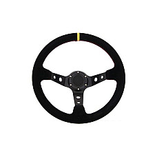 Echipament interior Kierownica ProRacing 5125 Zamszowa. Trojramienna kierownica sportowa sr 35cm odsadzenie 8cm SPEEDMAX PP-KR-018