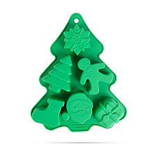 Form de copt din silicon - motive de Crciun - 22 x 18,5 x 2,5 cm