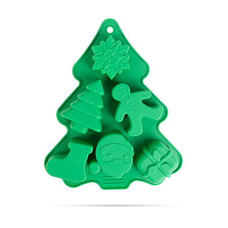 Form de copt din silicon - motive de Crciun - 22 x 18,5 x 2,5 cm