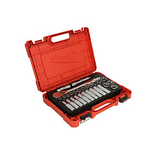 "Set scule Set of tools / Sockets set homogenous 27 pcs profile: Hexagonal socket / drive: 1/2"" packaging: plastic suitcase" MILWAUKEE 4932471864
