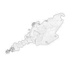 Levier de schimbare viteze Gear change lever shifter gear shifting mechanism with a lever FIAT DOBLO DOBLO CARGO OPEL COMBO TOUR COMBO/MINIVAN 01.10- OE FIAT 55346828