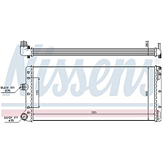 Radiator, racire motor Radiator motor  FIAT PUNTO PUNTO/HATCHBACK 1.9D NISSENS NIS 61887