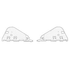 Suport, bara protectie Set de montaj bara de protectie Spate PEUGEOT 307 1.4-2.0D 08.00-12.12 OE PEUGEOT 741635