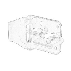 Inchizatoare capota Incuietoare capota motor partea de sus  SKODA RAPID 07.12- OE SKODA 5JA 823 186C