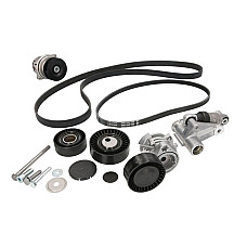 Pompa apa + Set curea transmisie cu caneluri V-belts set with rollers BMW 3 E46 5 E39 X5 E53 Z4 E85 2.0-3.0 04.99- INA 529 0053 30