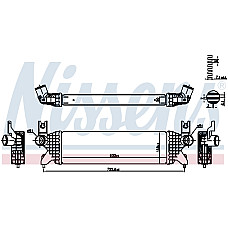 Admisie racitor de aer Supply air cooler SUZUKI SX4 S-CROSS VITARA 1.0/1.4/1.6D 08.13- NISSENS NIS 961507