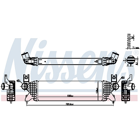 Admisie racitor de aer Supply air cooler SUZUKI SX4 S-CROSS VITARA 1.0/1.4/1.6D 08.13- NISSENS NIS 961507