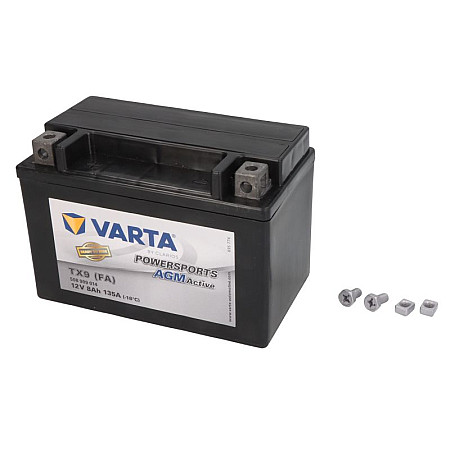 Acumulator Pornire Battery AGM/Starting VARTA 12V 8Ah 135A L+ Maintenance free 152x88x106mm Started YTX9-BS AEON COBRA OVERLAND APRILIA AF1 LEONARDO MOJITO PEGASO RED ROSE RS RX 25-1000 1982-2021 VARTA YTX9-BS VARTA FUN READY