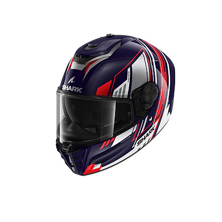 Cati integrale Casca casca cu fata intreaga SHARK SPARTAN RS BYHRON culoare albastru navy/gri/rosu marime L SHARK HE8110E-BWU-L