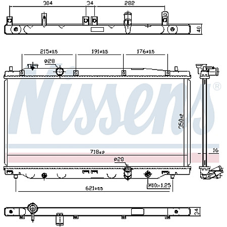 Radiator, racire motor Radiator motor Manual  HONDA CITY V 1.3 NISSENS NIS 681394