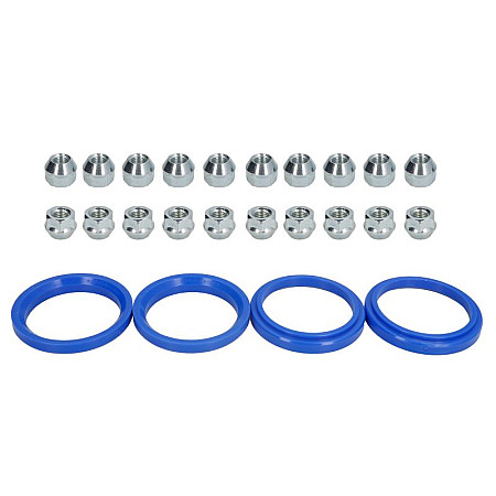 Trusa de montare a jantei de aliaj Fitting kit EX 72x571 N M12x15 K19 OPEN 1 kit / 4 wheels - B/N qty 20 MAK MAK 8000000753