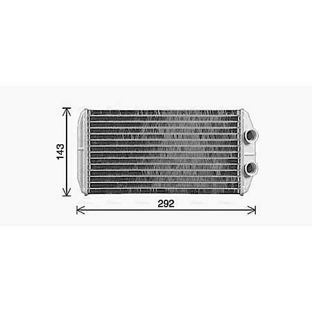 Radiator calorifer caldura CITROEN C-ELYSEE PEUGEOT 301 1.2-1.6LPG 11.12- AVA COOLING CN6338 AVA